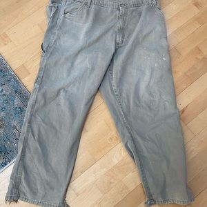 Heavily Worn Wrangler Work Jeans